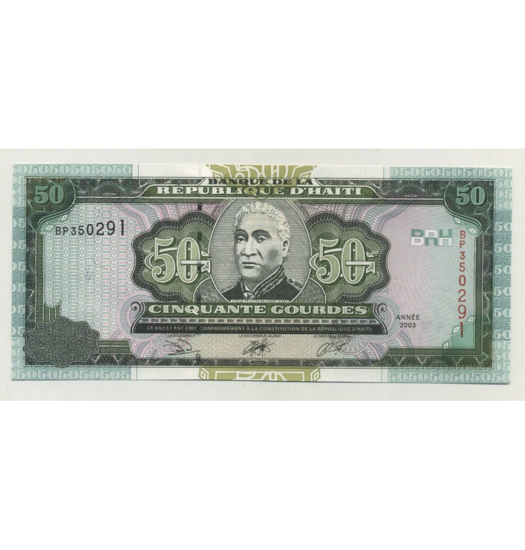 Haití 50 Gourdes 2003 Pick 267